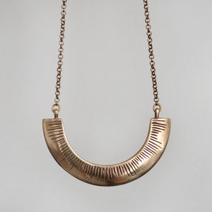 Beam necklace, brass